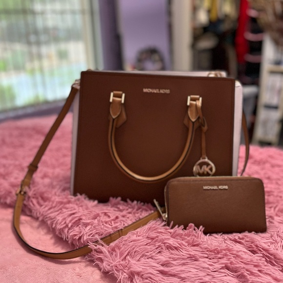 Michael Kors Handbags - SOLD!!! Basically Brand NWOT Michael Kors Handbag & Wallet bundle